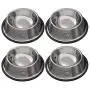 Rapsrk Stainless Steel Dog Cat Bowls for Small/Medium/Large Dogs,Cat Kitten Rabbit Dish with Rubber Base , Pets Feeder Bowl and Water Bowl Perfect Choice (4Pack) Rapsrk Stainless Steel Dog Cat Bowls for Small/Medium/Large Dogs,Cat Kitten Rabbit Dish with Rubber Base , Pets Feeder Bowl and Water Bowl Perfect Choice (4Pack)
