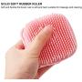 Tylu Dog Bath Brush Pet Massage Brush Shampoo Dispenser Pet Cat Grooming Massage Soft Bath Shedding Tool