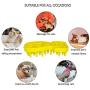 KIRTI Groom Brush,Massag Brush for Dogs, Cats, Small Animals and Pets with Short Hair Grooming Bathing Massaging and Deshedding Silicone Brush,Soft Rubber Bristles