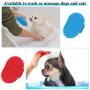 2 Pieces Dog Bath Brush Dog Shampoo Brush and 2 Pieces Pet Grooming Brush Set for Shampooing and Massaging Dogs, Cats, Small Animals with Short or Long Hair (4 Pieces in Total)