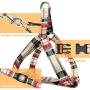WACLTE Puppy Harness with Leash - Escape Proof Safe Easy Walking Plaid Cute Small Dog Harness - Adjustable Soft Nylon Comfortable for Doggie - Great for Training/Hiking/Running
