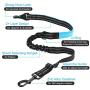 JHMY 1 Packs Dog Seatbelt, Adjustable Dog Leash with Latch Bar Attachment, Car Safety Belt for Medium and Large Dog, Reflective and Heavy Duty Hardware Including Tangle-Free Swivel Attachment.