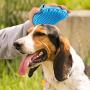 2 Pieces Dog Bath Brush Dog Shampoo Brush and 2 Pieces Pet Grooming Brush Set for Shampooing and Massaging Dogs, Cats, Small Animals with Short or Long Hair (4 Pieces in Total)
