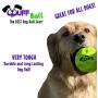 WUFF BALL - The Best Dog Ball Ever! Fun Durable Ultra Bouncy Green Fetch Dog Toy, Fits Ball Launcher