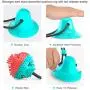 Dog Chew Toys, Dogs Training Treats Teething Rope Toys with Suction Cup for Boredom, Indoor Interactive Toy for Puppy, Dog Puzzle Treat Food Dispensing Ball Toy, Suitable for Small Large Dogs