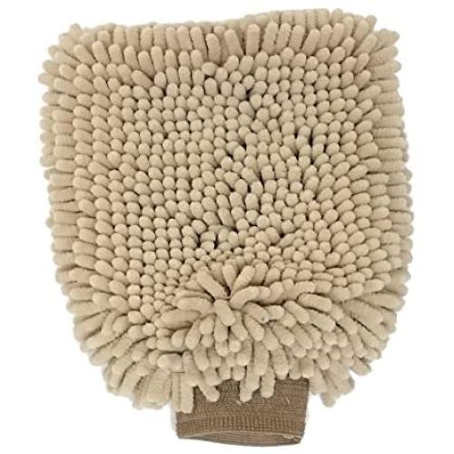 Clean Paws - Chenille Microfiber Dog Towel Mit - 9.5X7 Inches/Attractive, Durable, Super Absorbent, Washable. by Ethical Pets