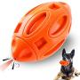 Ucio Squeaky Dog Toys for Aggressive Chewers, Durable Rubber Dog Squeak Toy, Almost Indestructible Interactive Dog Chew Ball Toys, Tough Pet Toy for Medium and Large Breed