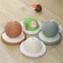 ocijf179 Cat Ball Toy Pet Kitten Sisal Rope Weave Ball Wear-Resistant Cat Scratching Board Playing Toy - Beige