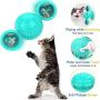 Windmill Cat Toy,Pet Interactive Training Teasing Toys with Led Ball and Catnip Ball,Cat Chewing Spinning Toy with Suction Cup,Funny Kitten Windmill Ball Base Can Be Used in Any Place (Turquoise)