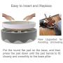 PGFUN Upgraded Cardboard Cat Scratcher for Indoor Cats 3 in 1 Cat Scratch Pad & Bed Round Reversible & Replaceable Corrugated Scratching Pad with Track Toy
