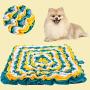 HoolyMoon Snuffle Mat for Dogs Puzzle Toys Large Interactive Lickimat,Dog Feeding Mats for Nose Work Anxiety Relief,Foraging Skill Training Pad Mattress 19 x 19”