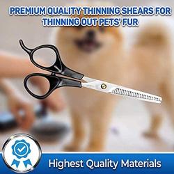 SZMYLED Professional Pet Grooming Scissors, Stainless Steel Pet Thinning Shears Professional Scissors for Kids Baby Pet Supplies