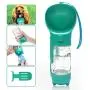 Senose Dog Water Bottles for Walking, Portable Pet Travel Dispenser with Drinking Bowl, Dog Cats Poop Bags Scooper Shovel, Leak Proof Puppy Water Bottle for Outdoor Hiking, Food Grade Plastic