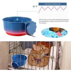 PETLESO Heated Pet Bowl, Heating Dog Water Bowl for Dogs, Cats, Rabbits, Chickens