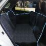 SUPSOO Dogs Back Seat Covers Protector with Mesh Window, Waterproof and Scratchproof & Nonslip Hammock for Pet Backseat Cover Convertible and Side Flaps for Cars/Trucks/SUV - Black