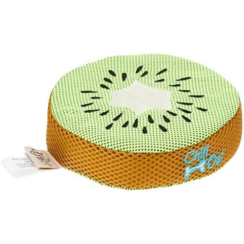 All For Paws Chill Out Kiwi Cooling Flyer Refreshing Fetch Dog Chew Toy for Hydration & Play