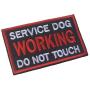 Not All Disabilities are Visible, Emotional Support, Service Dog Working Do Not Touch Emblem Embroidered Fastener Hook & Loop Patch Appliques Badges for Animal Vest Harnesses, Collars, Leashes 4PCS