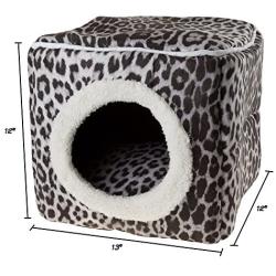 PETMAKER Cozy Cave Enclosed Cube Pet Bed