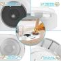 URPOWER Cat Bowls Small Dog Bowls 2 in 1 Water Food Bowl Non Slip Anti Spill Stable Design Separation Double Bowls with 17oz Automatic Water Dispenser Pet Food Water Dish for Cats Small Dogs and Pets