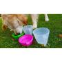 Mirecek Maxy Dog Food Travel Container, BPA-Free Pet Food Storage Container, Portable Collapsible Bowl and Measuring Cup Combo for Pet Travel, Reusable Plastic Bowl for Cats and Dogs