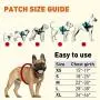Dog Harness, Reflective No-Pull Adjustable Pet Vest with Handle for Hiking Walking, Training, Service and Outdoors - Breathable No - Choke Harness for Small, Medium or Large Dogs with Room for Patches
