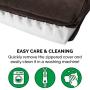 Furhaven Pet Dog Bed - Cooling Gel Memory Foam Faux Fleece and Chenille Soft Woven Traditional Sofa-Style Living Room Couch Pet Bed with Removable Cover for Dogs and Cats