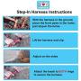 Pawtitas Multicolor Step in Dog Harness or Vest Harness Training of Your Puppy Harness