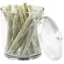 mDesign Tall Plastic Pet Storage Canister Jar with Lid - Holds Dog/Puppy Food, Treats, Toys, Medical, Dental and Grooming Supplies - Medium - 3 Pack - Clear mDesign Tall Plastic Pet Storage Canister Jar with Lid - Holds Dog/Puppy Food, Treats, Toys, Medical, Dental and Grooming Supplies - Medium - 3 Pack - Clear