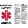 Dogline Emotional Support Dog Vest Set Adjustable Service Dog Vest Harness Reflective Emotional Support & ESA Patches with Emotional Support Leash Emotional Support Animal ID Card