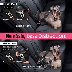 Pawaboo Dog Safety Vest Harness, Pet Car Harness Vehicle Seat Belt with Adjustable Strap and Buckle Clip, Easy Control for Driving Traveling Safety for Small Medium Dogs Cats
