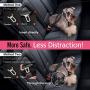 Pawaboo Dog Safety Vest Harness, Pet Car Harness Vehicle Seat Belt with Adjustable Strap and Buckle Clip, Easy Control for Driving Traveling Safety for Small Medium Dogs Cats