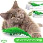 Ronton Cat Toothbrush Catnip Toy - Durable Hard Rubber - Cat Dental Care, Cat Interactive Toothbrush Chew Toy