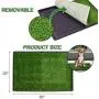 Giantex Dog Puppy Pet Potty Pad, Home Training Toilet Pad, Grass Surface Portable Dog Mat Turf Patch Bathroom Indoor Outdoor (30''x20'')