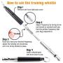 Dog Whistle Ultrasonic Adjustable Frequency - Silent Dogs Puppy Training Tool Whistle Pack with Lanyard Black and 2 Tennis Playing Balls Toy Small Medium Sizes for Stop Barking Control Pet Trainer