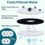 WEGOLIMME Pet Water Fountain, 102oz/3L Automatic Cat Water Fountain Dog Water Dispenser with 5 Replacement Filters, Super Quiet | Smart LED Night Light | Hygienic Environmentally Friendly