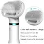 Pettool Pet Hair Dryer with Slicker Brush, Portable and Quiet 2 in 1 Pet Grooming Hair Dryer Blower with Removeable Slicker Brush, Adjustable 3 Temperatures Settings, for Large Dog, Daring Pet