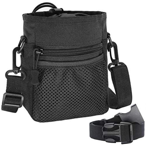 Tactical Dog Training Pouch Pet Treats Bag for Puppy Small Large Dogs Treat Pouch Waist Bag Treat Tote Carry Toys Kibble Snacks with Waist Belt Shoulder Strap Poop Bag Dispenser
