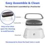 ELSPET Dog Water Bowl Dispenser - Spill Proof or No Spill Slow Water Feeder, Dripless, Automatic and Anti-Splash, Vehicle Carried Travel Animal Pet Bowls for Dogs/Cats - No Wet Mess, Easy to Clean