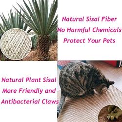 Liyahog Cat Scratching Mat, Natural Sisal Mat, Protect Carpets and Sofas