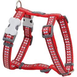 Red Dingo Reflective Dog Harness, Small, Red