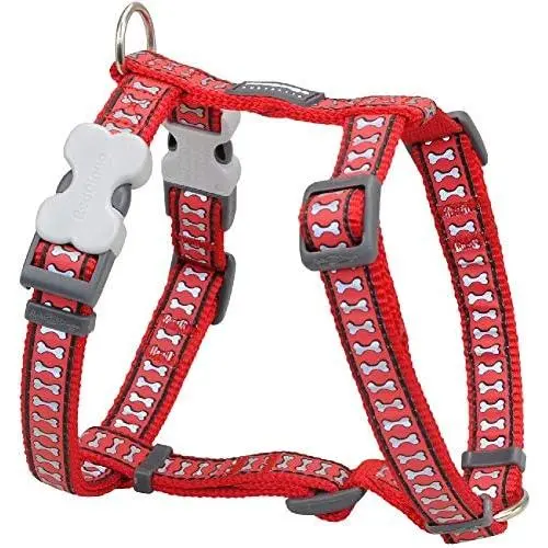 Red Dingo Reflective Dog Harness, Small, Red Red Dingo Reflective Dog Harness, Small, Red