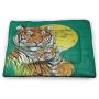 DayDayFun Safari Cat Mat Antelope Crowd on Grassland at Sunset Tropic Exotic Savannahs Animals Pet Mats for Litter Boxes Golden Red Brown