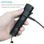 TATTU U1 UV Flashlight Rechargeable 395nm Black Light Torch Blacklight 5W Ultraviolet LED Lamp with Micro USB Charging Cable