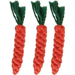 Pet Toys Pet Dog Gnawing Molars Toys Carrots Hand Woven Molars Cotton Rope Pet Supplies