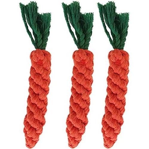 Pet Toys Pet Dog Gnawing Molars Toys Carrots Hand Woven Molars Cotton Rope Pet Supplies