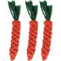 Pet Toys Pet Dog Gnawing Molars Toys Carrots Hand Woven Molars Cotton Rope Pet Supplies