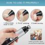 [2020 Upgrade] Dog Nail Grinder, Professional 5-in-1Rechargeable Pet Nail Trimmer with Low Noise, Superior Painless Pet Paws File Grooming/Smoothing/Trimming, Perfect for Small Medium Dogs & Cat