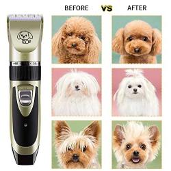 Kozart All-in-1 Dog Clipper, Electric Cordless Pet Hair Trimmer for Dog Cat, Silent Rechargeable Pet Grooming Tool, Wireless Pet Clipper Grooming Kit with Scissor, Nail Clipper for Dog, Cat