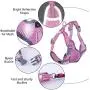 ThinkPet Reflective Breathable Soft Air Mesh No Pull Puppy Choke Free Over Head Vest Ventilation Harness for Puppy Small Medium Dogs and Cats ThinkPet Reflective Breathable Soft Air Mesh No Pull Puppy Choke Free Over Head Vest Ventilation Harness for Puppy Small Medium Dogs and Cats