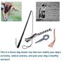 SYOOY Interactive Dog Toy Extendable Teaser Wand Pet Teasing Flirt Pole Fun Toy with 3 Chewing Cotton Rope Tail for Outdoor Obedience Chasing Pulling Training Exercising
